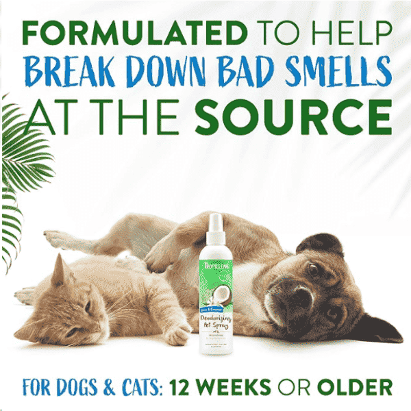 TropiClean Lime & Coconut Deodorizing Pet Spray – 236 ml