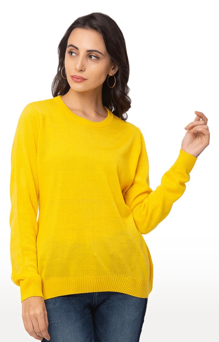 globus | Yellow Solid Sweater 0