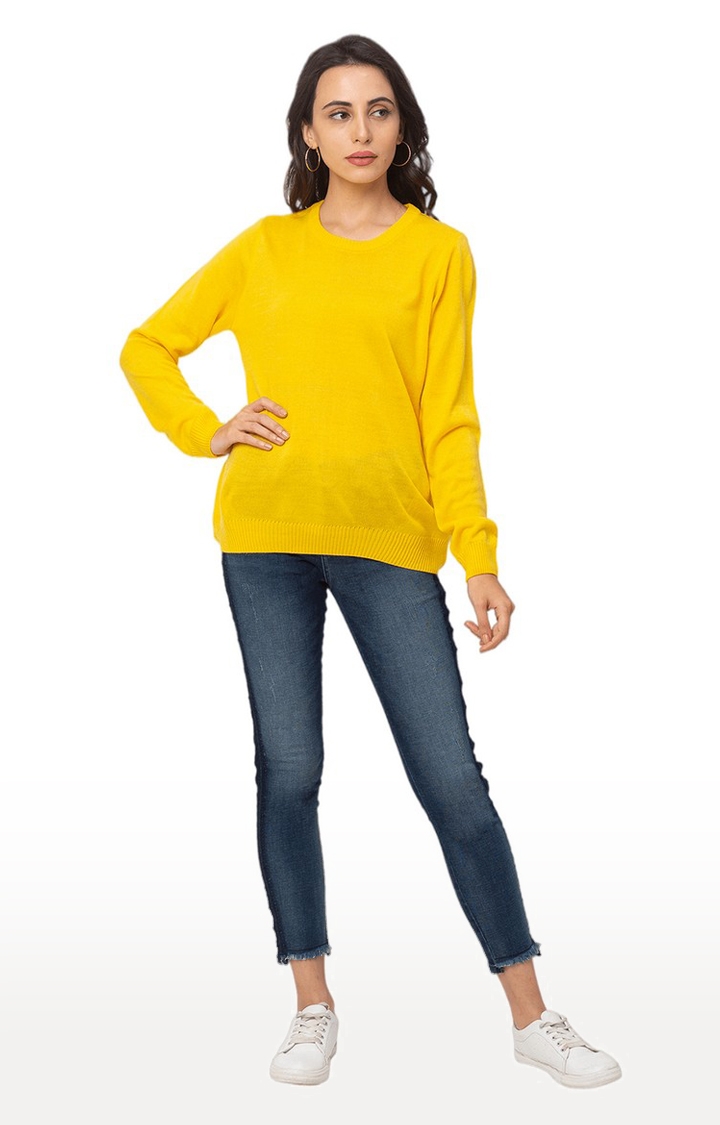 globus | Yellow Solid Sweater 1