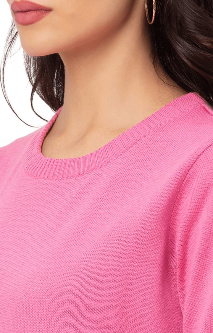 globus | Pink Solid Sweater 4