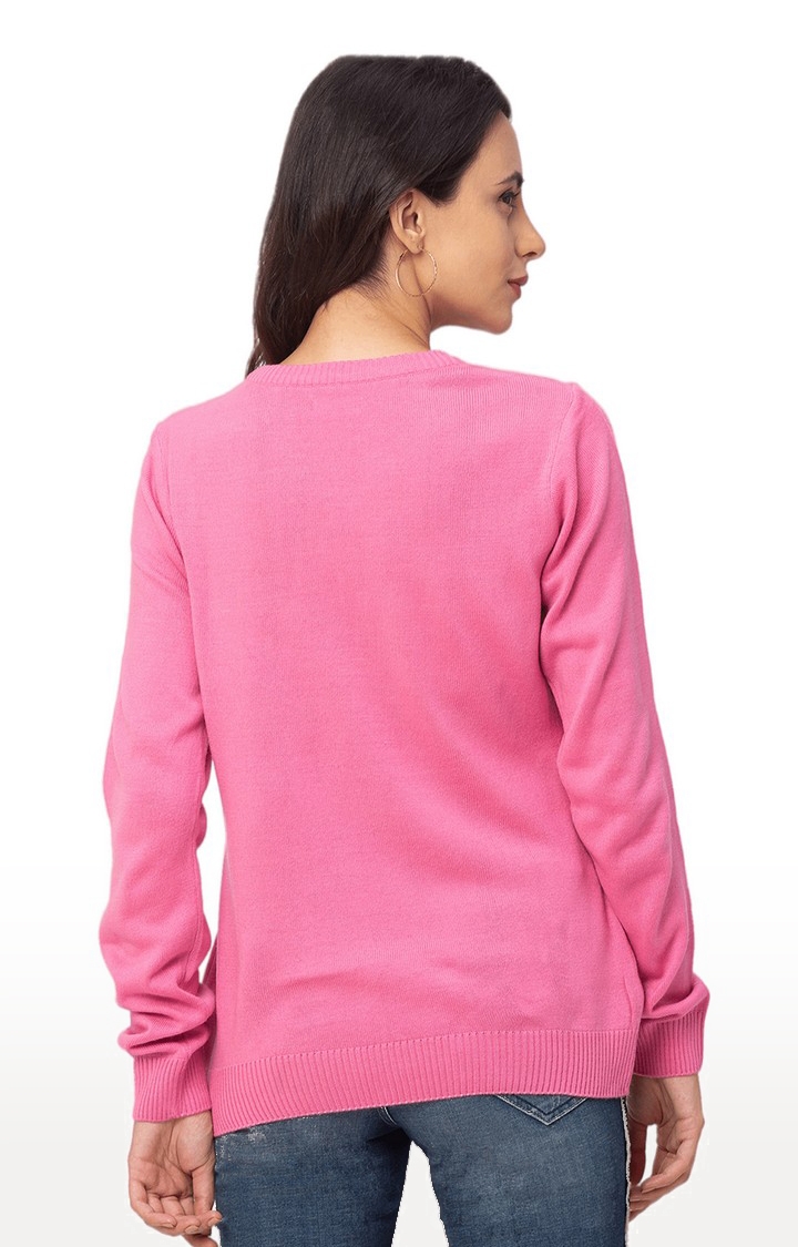 globus | Pink Solid Sweater 3