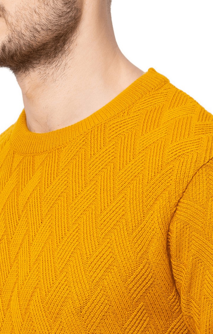globus | Yellow Solid Sweater 4