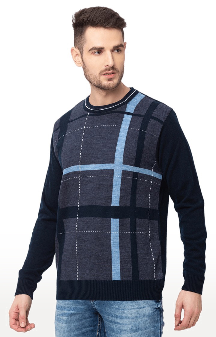 globus | Blue Checked Sweater 2