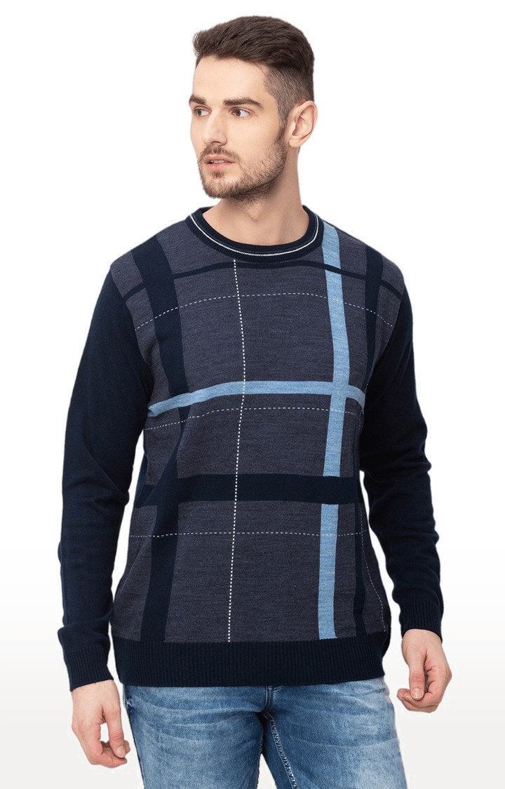 globus | Blue Checked Sweater 0