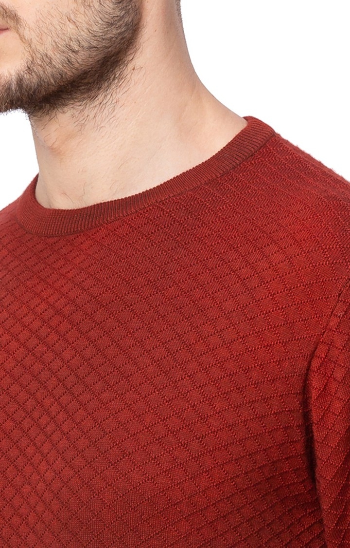 globus | Red Colourblock Sweater 4