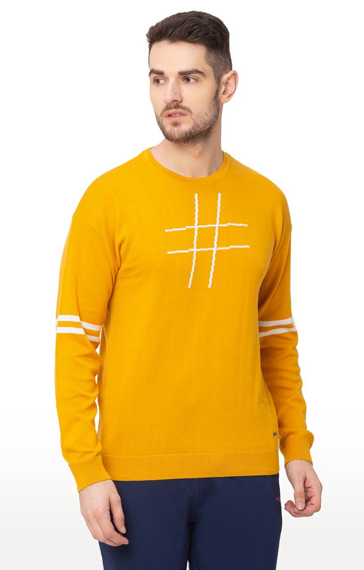 globus | Yellow Printed Sweater 0