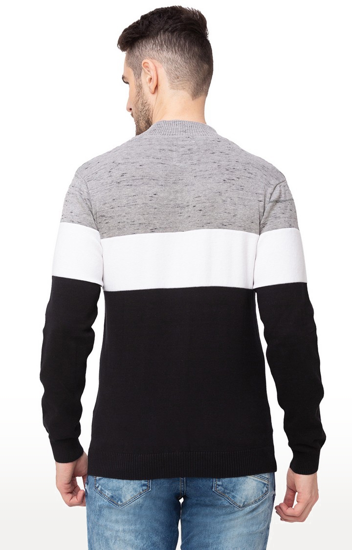 globus | Black Colourblock Sweater 3