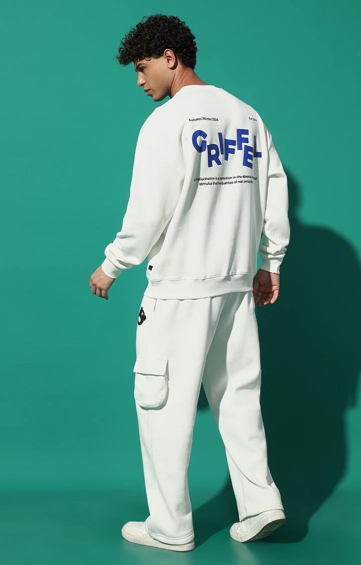 Men's Hellucination Oversized White Tracksuit