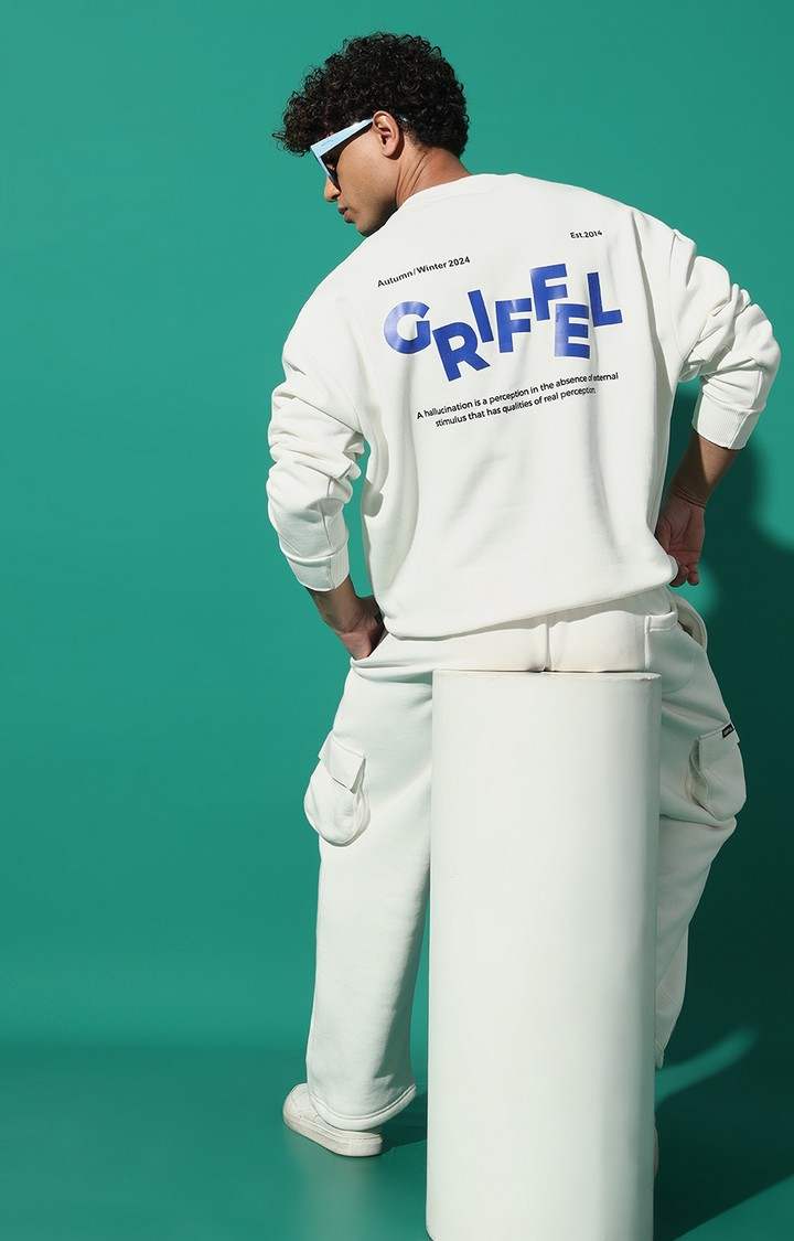 Men's Hellucination Oversized White Tracksuit