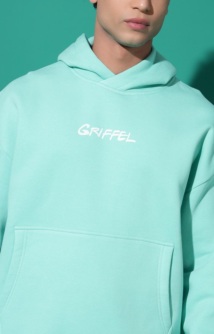 Men's Vaguely Oversized Sea Green Hoodie Tracksuit