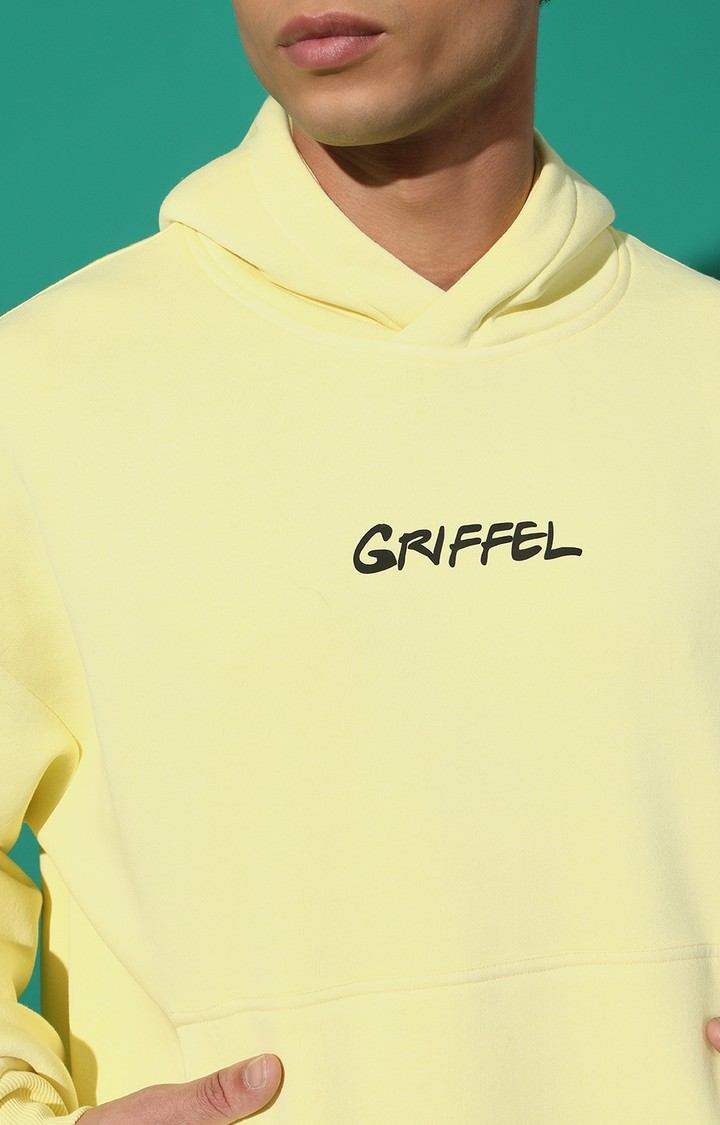 Men's Vaguely Oversized Yellow Hoodie Tracksuit