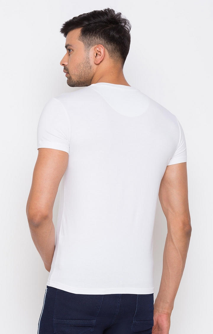 globus | White Solid T-Shirt 3