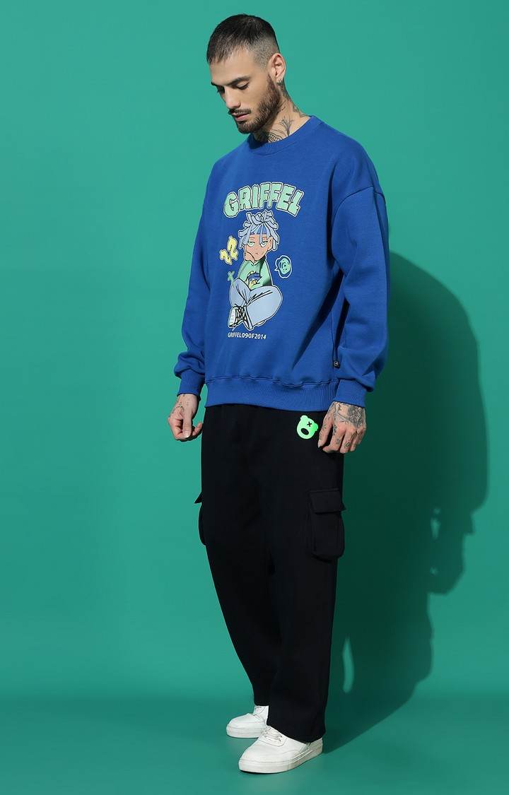 Men's Anime Boy Oversized Royal Tracksuit