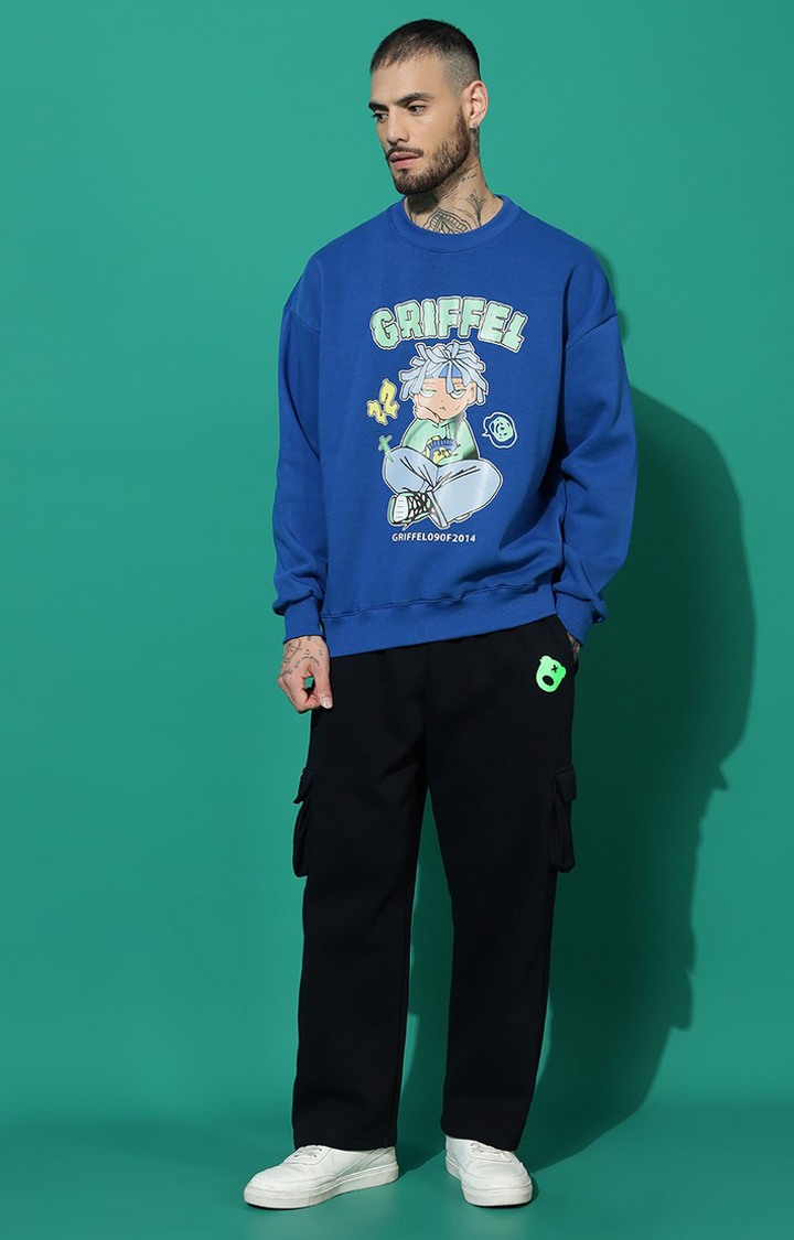 Men's Anime Boy Oversized Royal Tracksuit