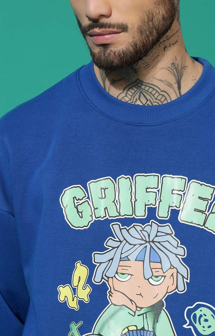 Men's Anime Boy Oversized Royal Tracksuit