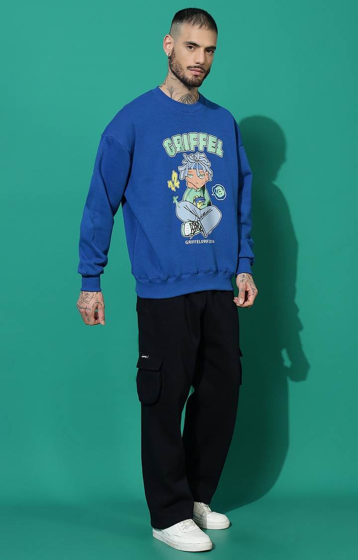 Men's Anime Boy Oversized Royal Tracksuit