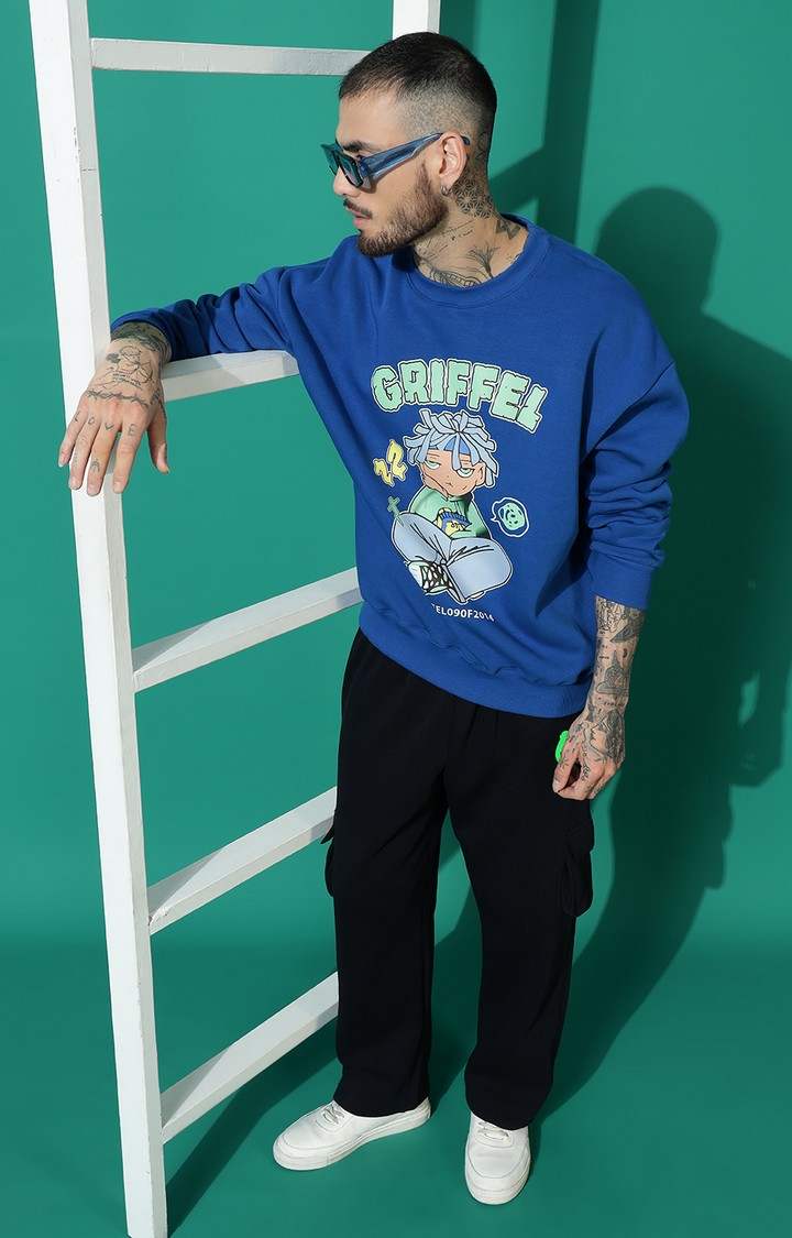 Men's Anime Boy Oversized Royal Tracksuit