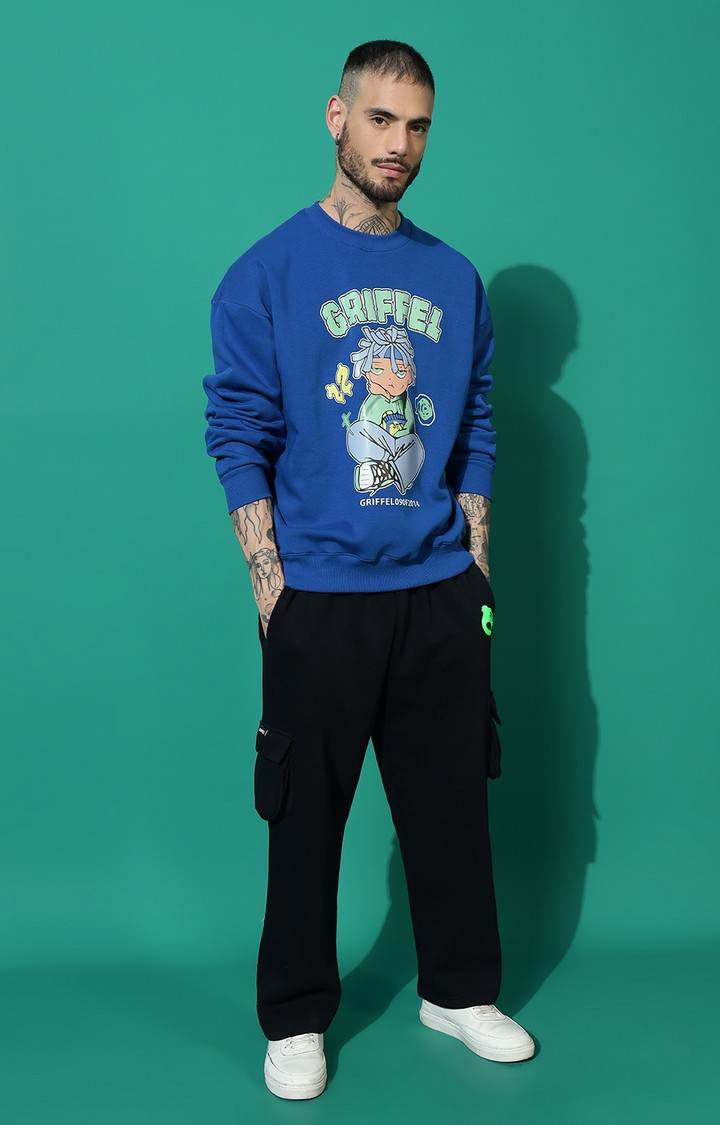 Men's Anime Boy Oversized Royal Tracksuit