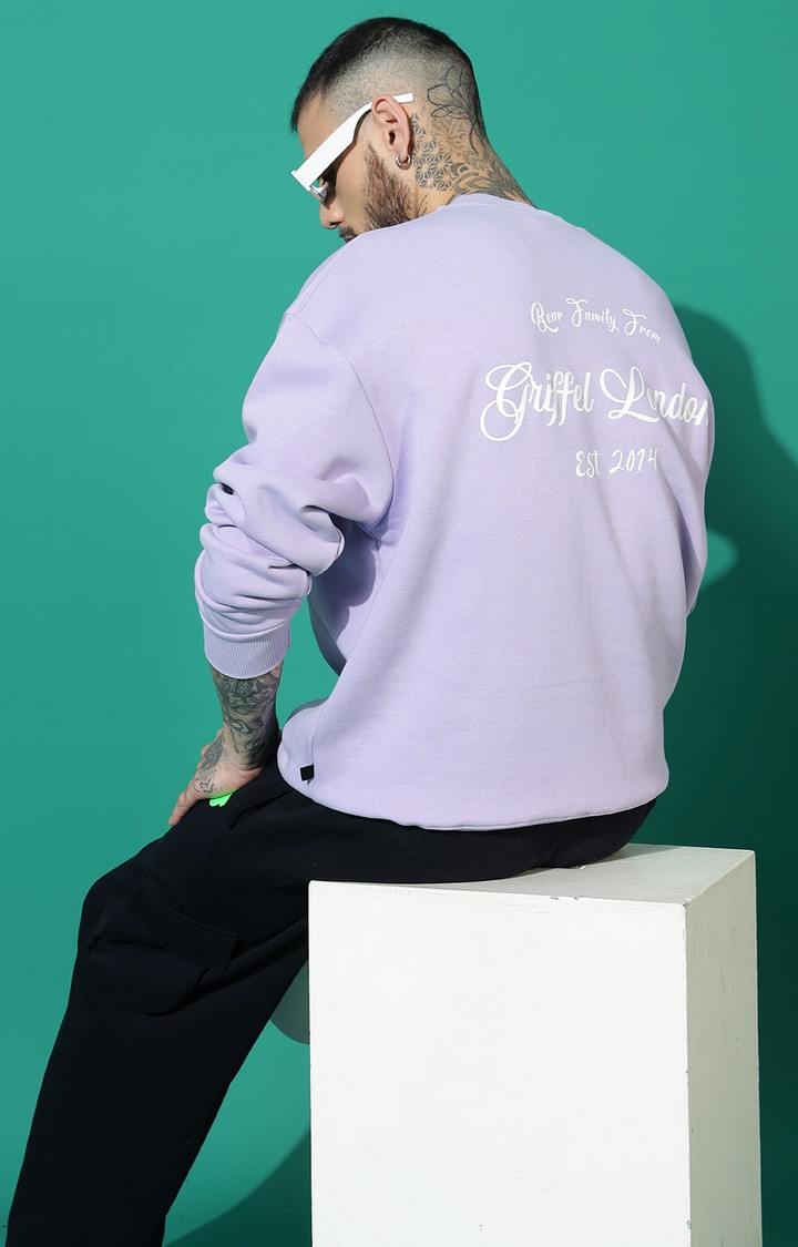 Men's BEAR FAMILY Oversized Mauve Tracksuit