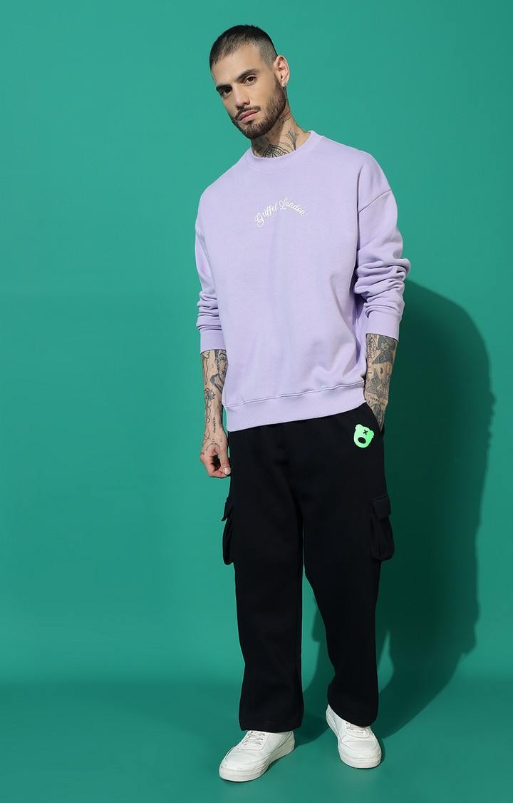Men's BEAR FAMILY Oversized Mauve Tracksuit