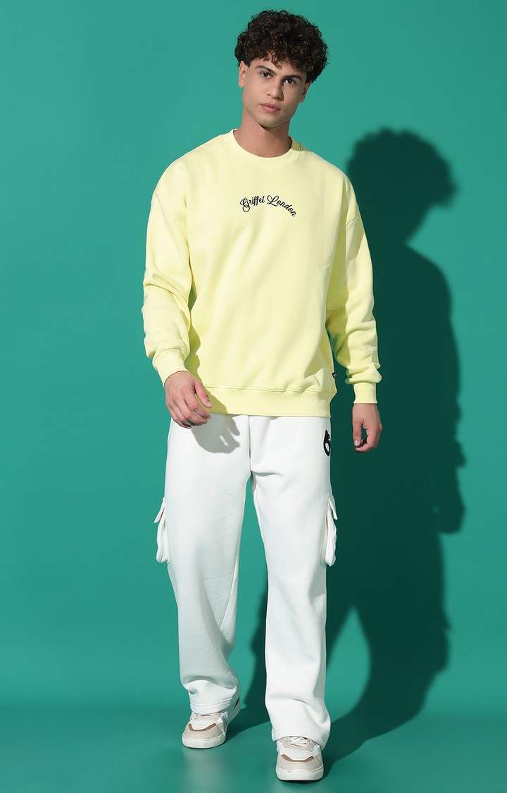 Men's BEAR FAMILY Oversized Yellow Tracksuit