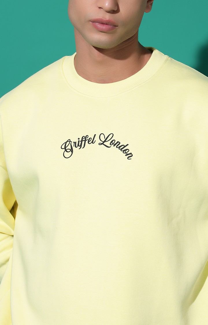 Men's BEAR FAMILY Oversized Yellow Tracksuit