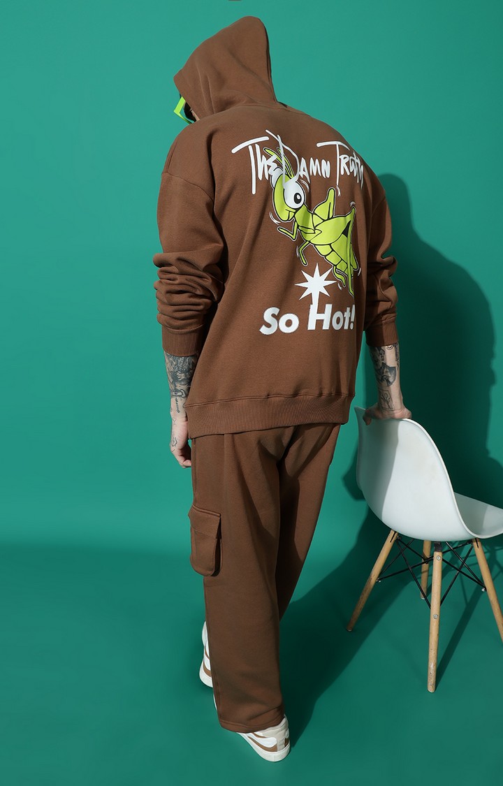 Men's Damn Truth Oversized Coffee Tracksuit