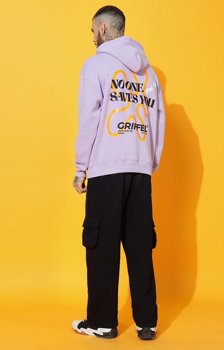 Men's NO ONE SAVES YOU Oversized Mauve Tracksuit