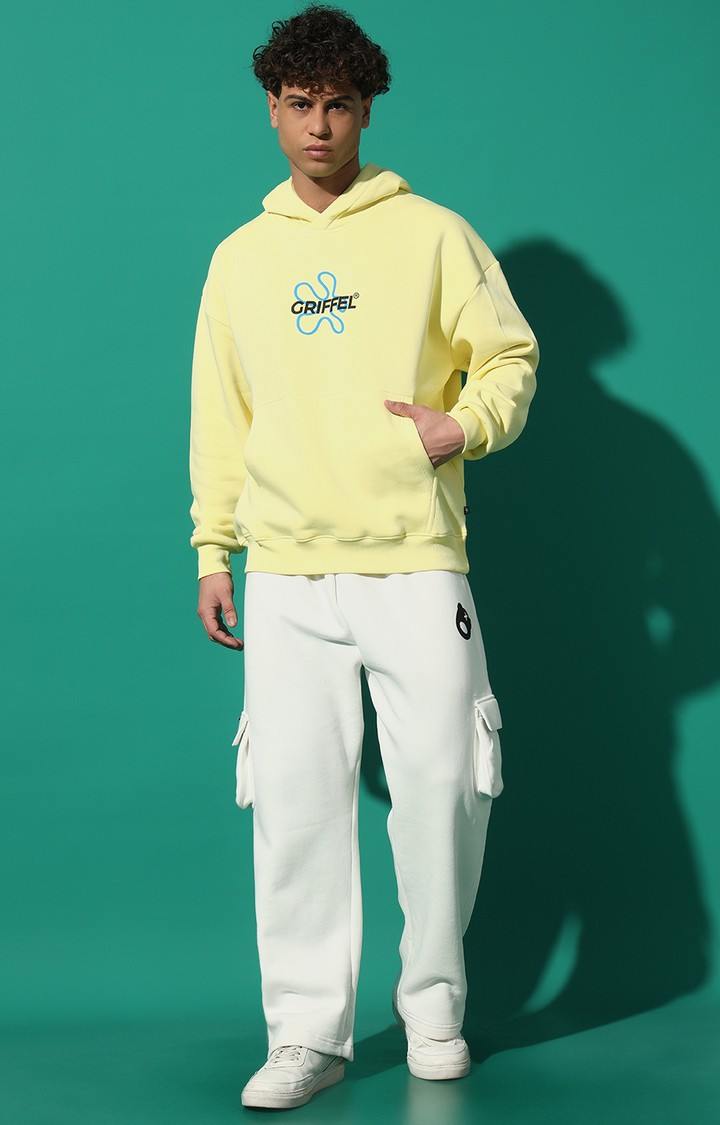 Men's NO ONE SAVES YOU Oversized Yellow Tracksuit