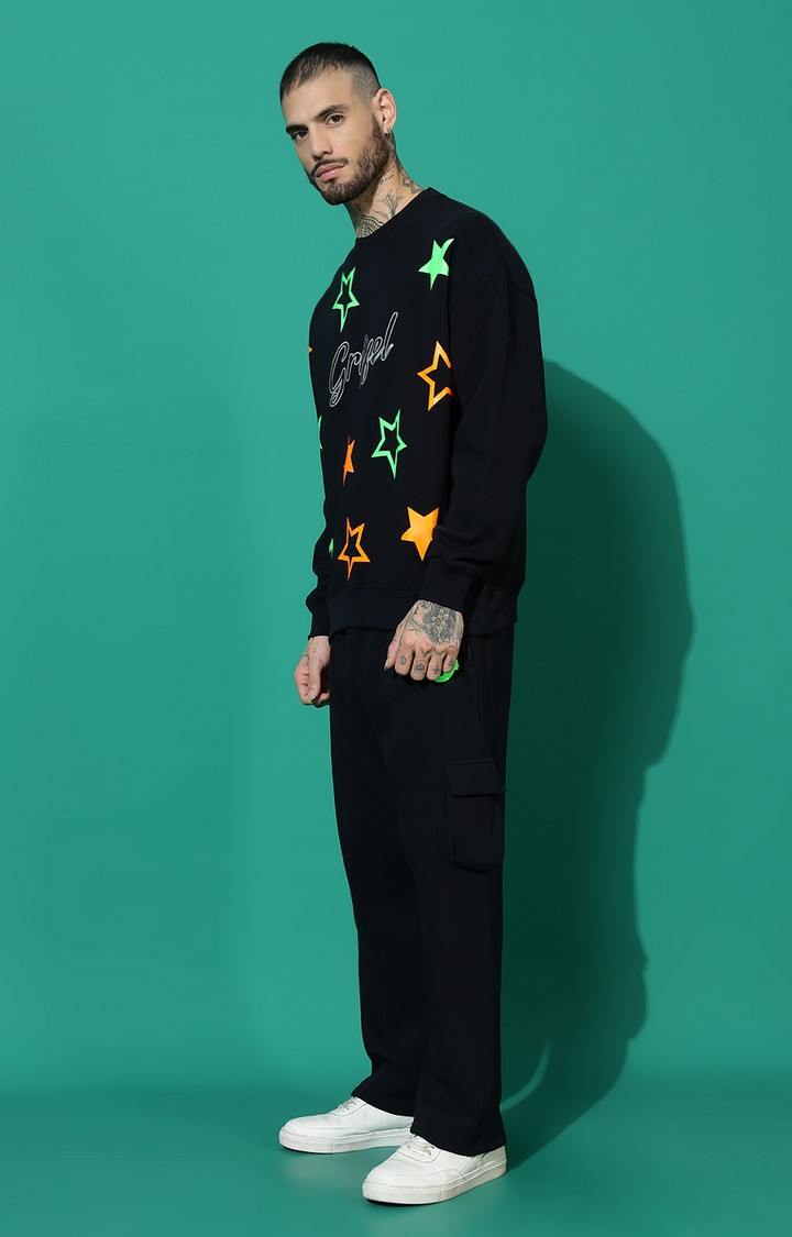 Men's ALL STAR Oversized Black Green Tracksuit