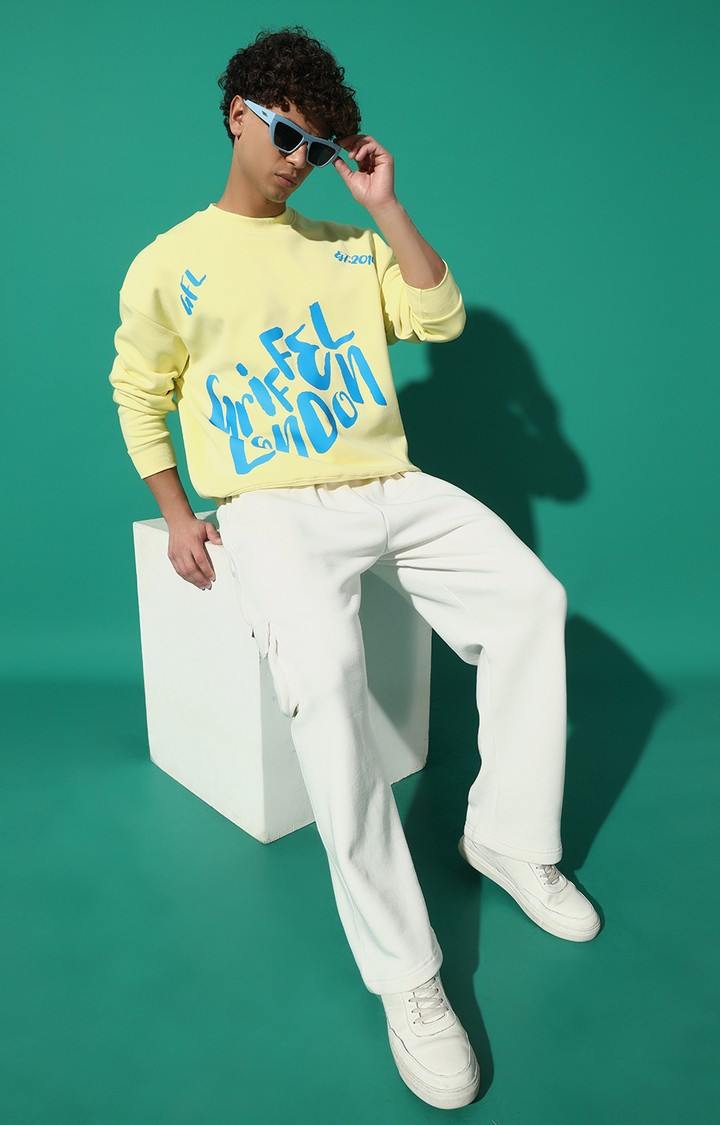Men's Side Griffel London Oversized Yellow Tracksuit