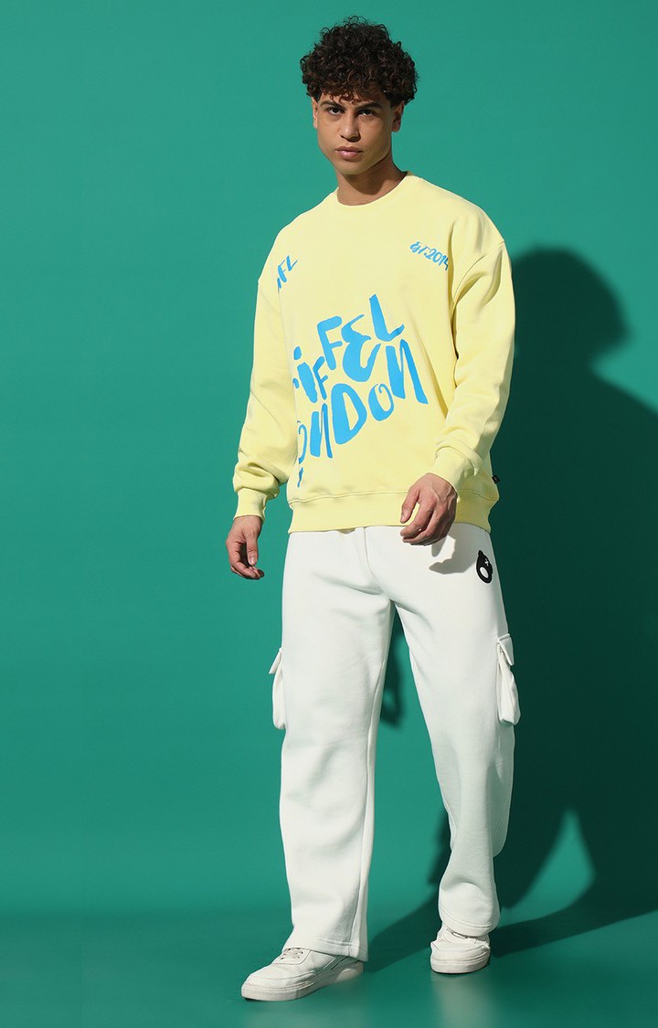 Men's Side Griffel London Oversized Yellow Tracksuit