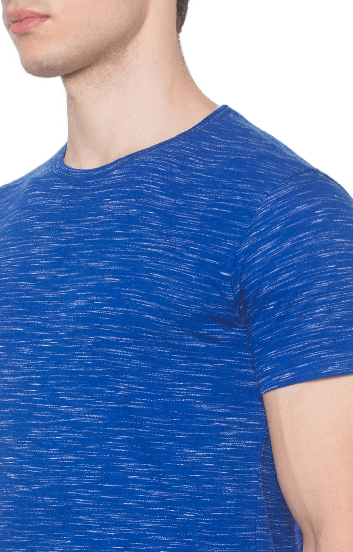 globus | Blue Textured T-Shirt 4