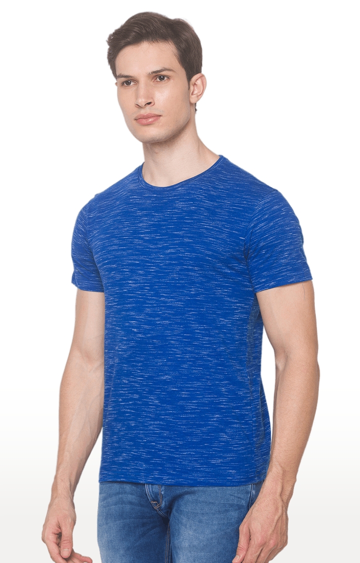 globus | Blue Textured T-Shirt 3