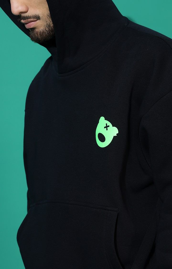 Men's LOGO Oversized Navy Hoodie Tracksuit