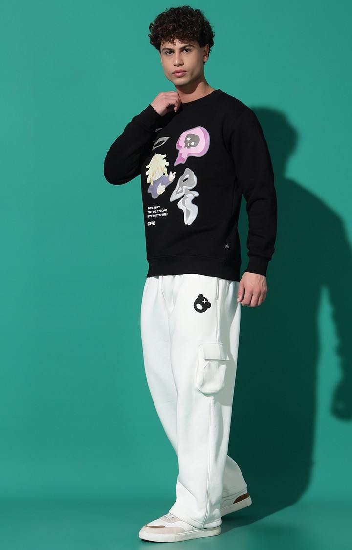 Men's Dont Forget Black Regular Fit Tracksuit