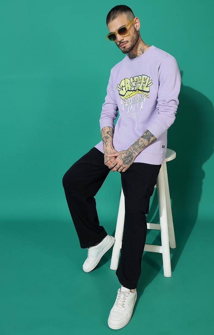Men's Raw Griffel Regular Fit Mauve Tracksuit