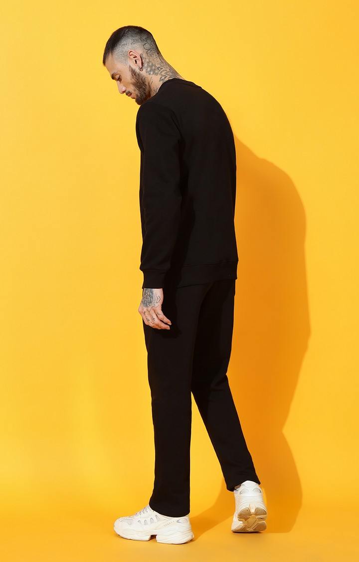 Men's TEDDY Regular Fit Black Gold Tracksuit