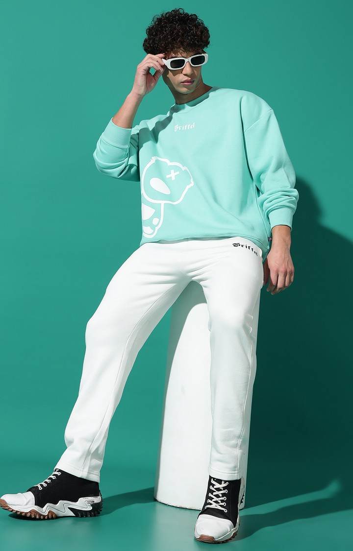 Men's TEDDY Regular Fit Sea Green Tracksuit