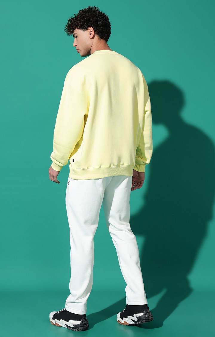 Men's TEDDY Regular Fit Yellow Tracksuit