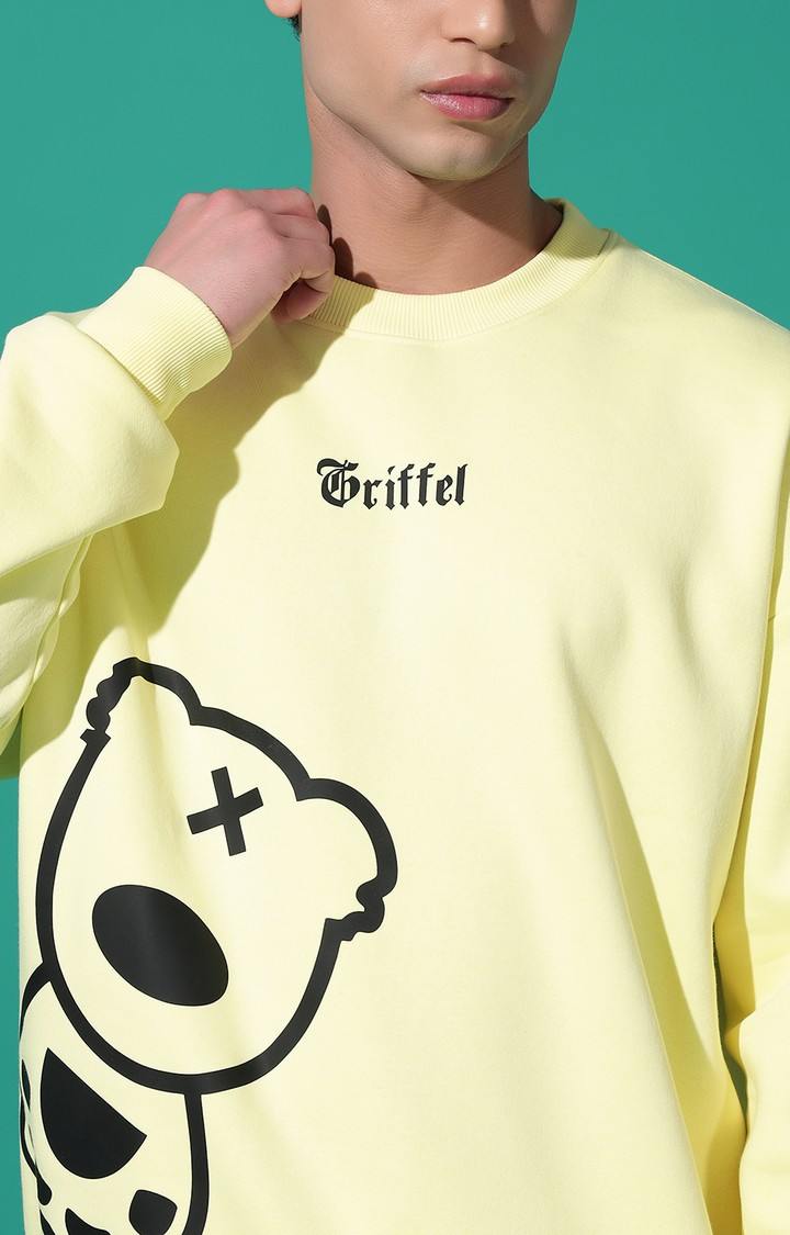 Men's TEDDY Regular Fit Yellow Tracksuit