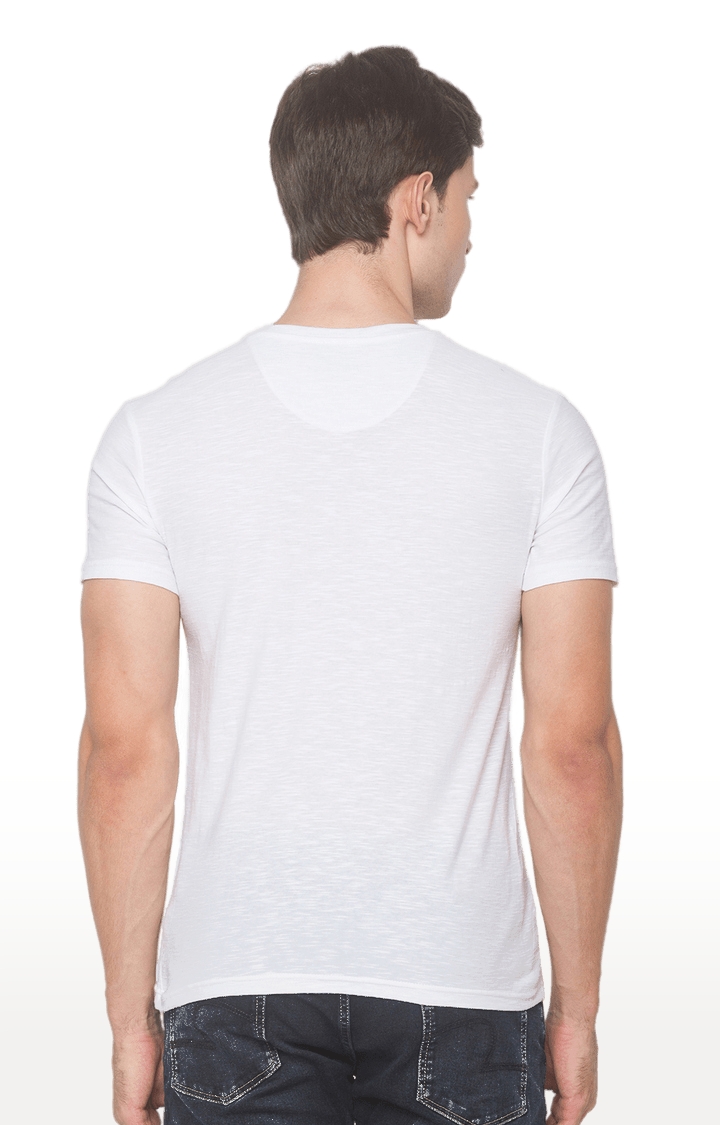 globus | White Solid T-Shirt 4