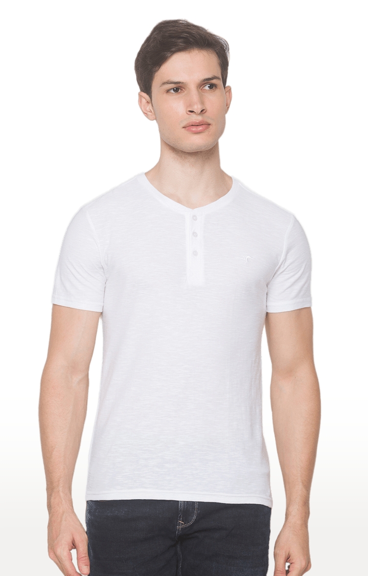 globus | White Solid T-Shirt 0