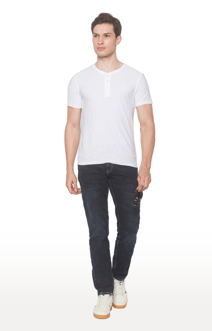 globus | White Solid T-Shirt 1