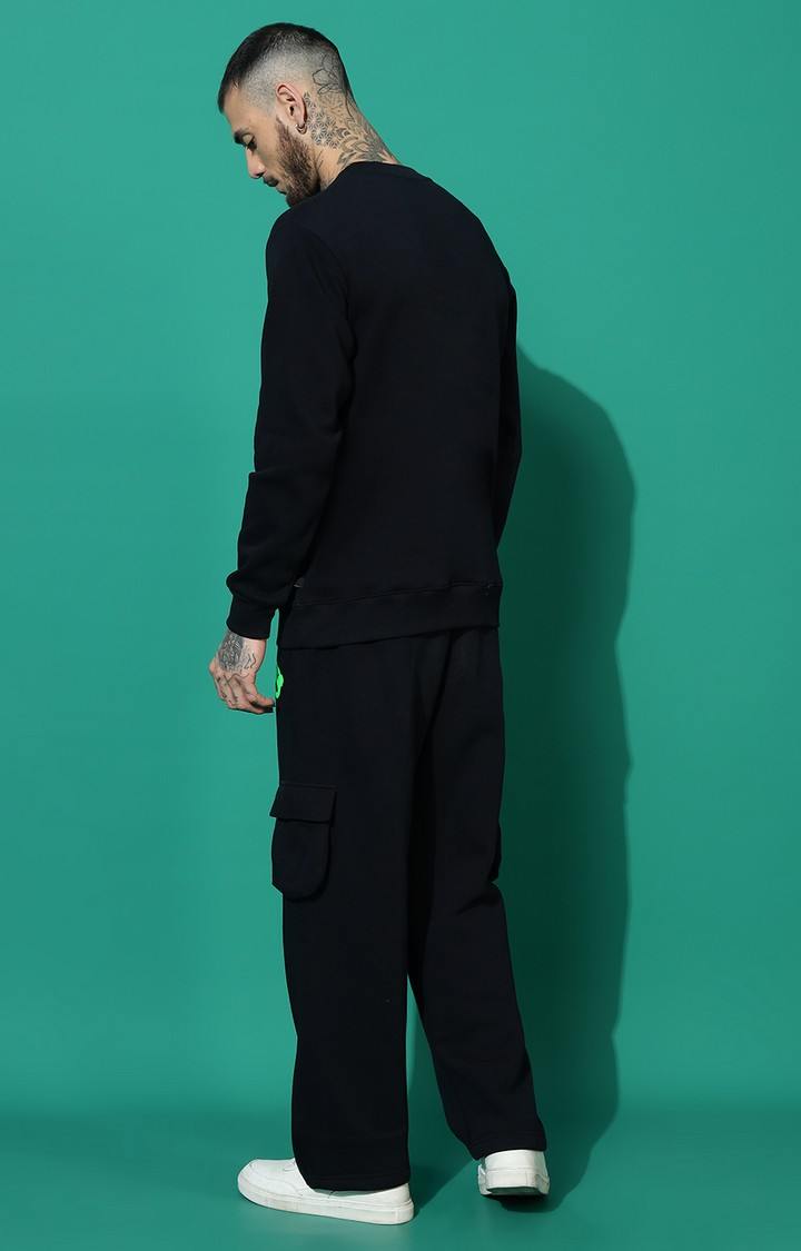 Men's TEDDY 2.0 Regular Fit Black Orange Tracksuit