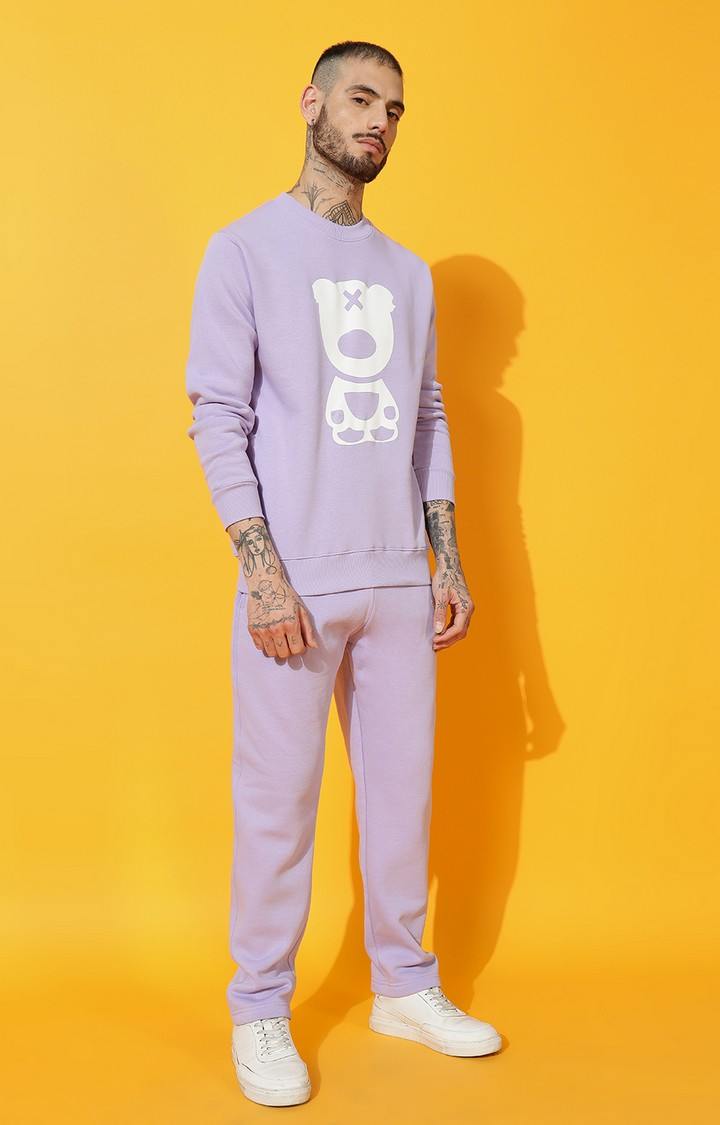 Men's TEDDY 2.0 Regular Fit Mauve Tracksuit