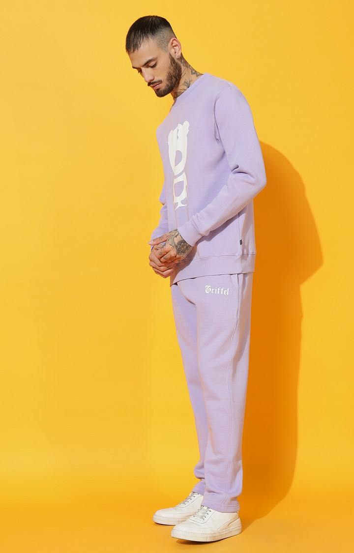 Men's TEDDY 2.0 Regular Fit Mauve Tracksuit
