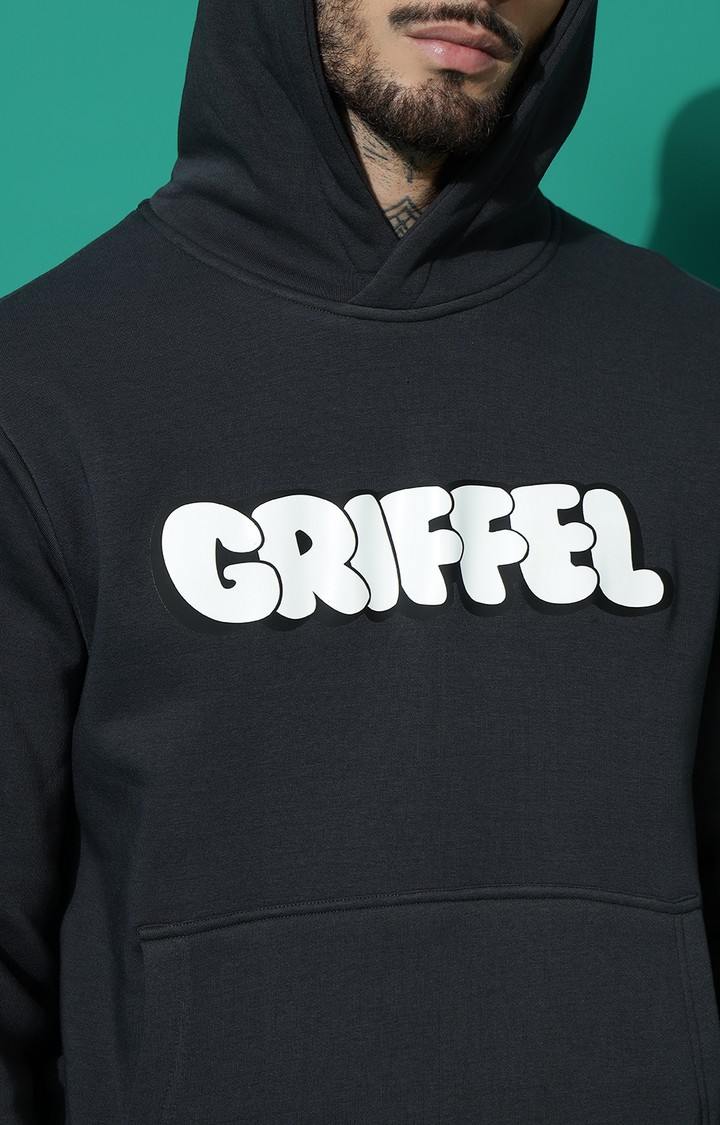 Men's Bubble Logo Regular Fit Charcoal Hoodie Tracksuit