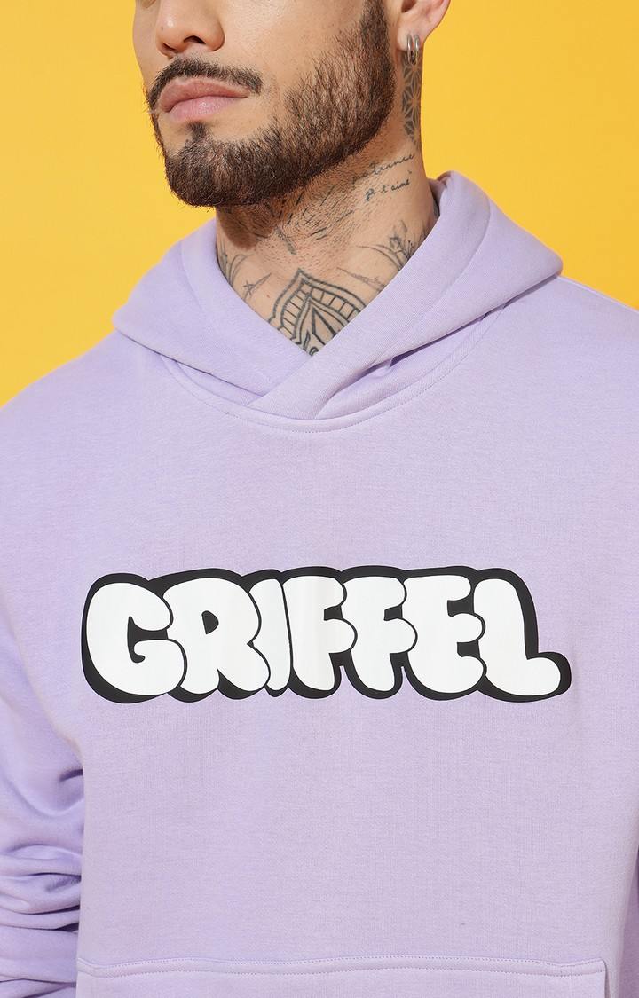Men's Bubble Logo Regular Fit Mauve Hoodie Tracksuit