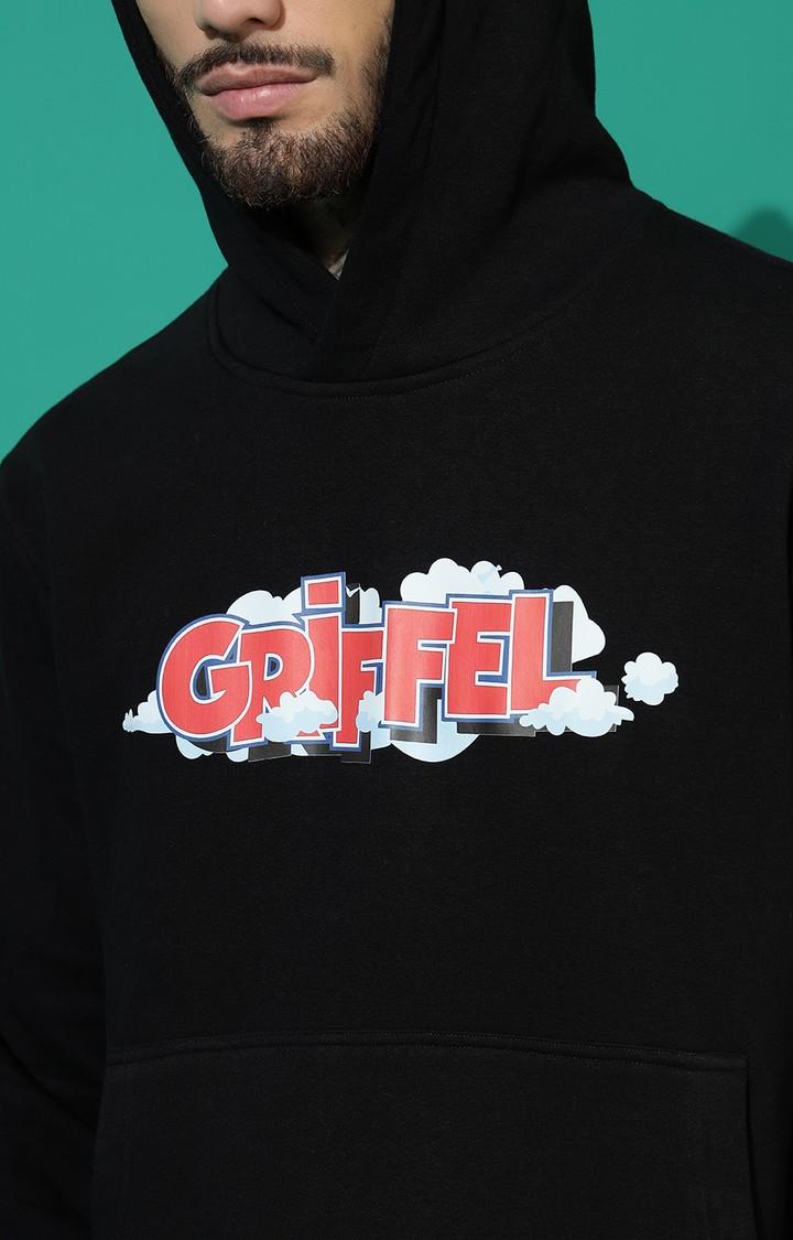 Men's Cloud Regular Fit Black Hoodie Tracksuit